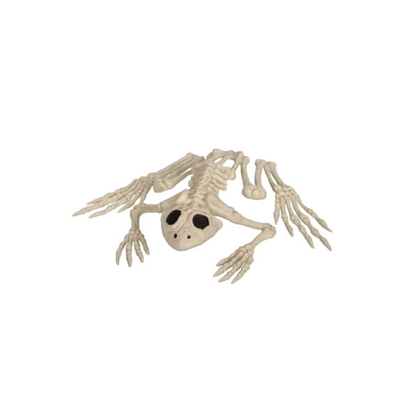 8" Skeleton Frog Halloween Decoration