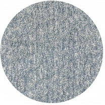 8' Slate Grey Heather Round Indoor Shag Rug