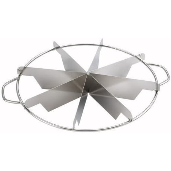 CASI HOME Pie Cutter Press, Stainless Steel 18/8 Gauge, Commercial Grade, Circle Pie Cutter with Side Handles, Non Stick Pie Cutting Divider, 10 Inch