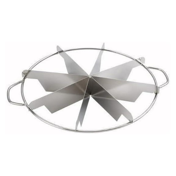8-Slice Pie Cutter Press, Stainless Steel 18/8 Gauge, Grade, Circle Pie Cutter with Side Handles, Non Stick Pie Cutting Divider 10 inch Dimension
