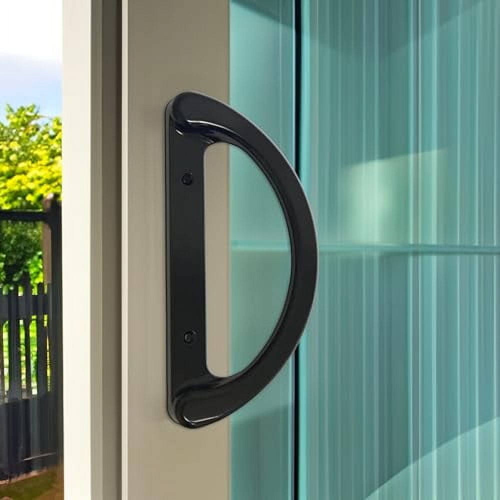 Sliding Patio Door Handle & Lock Set - Keyed Cylinder, Mortise Lock, Fits Left Or Right Hand Glass Doors