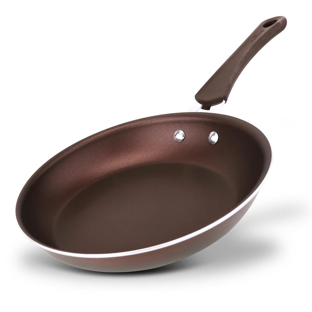 Nutrichef 8'' Small Fry Pan - Non-Stick High-Qualified Kitchen Cookware - Brown