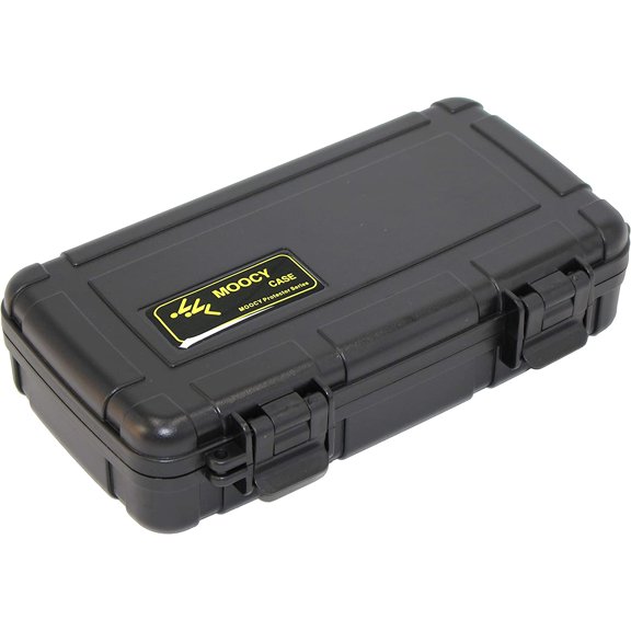 8" Small Hard Case with Pluck Foam Insert, 8.6 x 4.9 1.9 Inch - Protective Waterproof Plastic Tiny Box for Storage Medical item, Micro Tools Lockable, Portable Travel