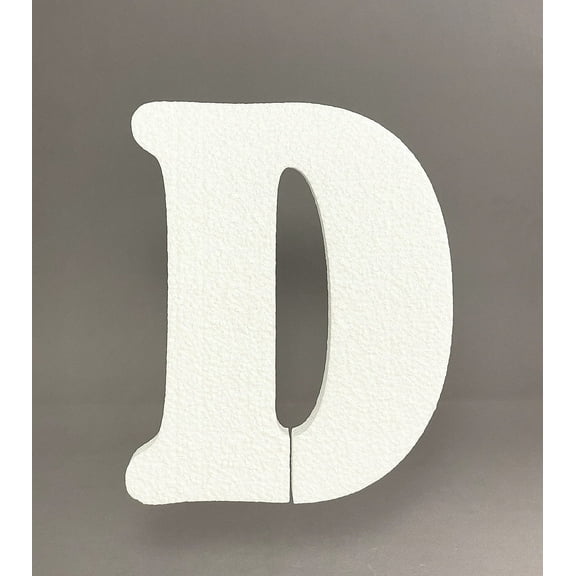 8" Smooth EPS Foam Letters Alphabet Numbers for Crafts Party Signs Walls Party Decor Made in USA (Letter"D" - 1PC)