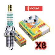 8 Spark Plugs Iridium Power Denso 5350 Preset Gap for Chrysler Dodge Jeep MPN #ITL20