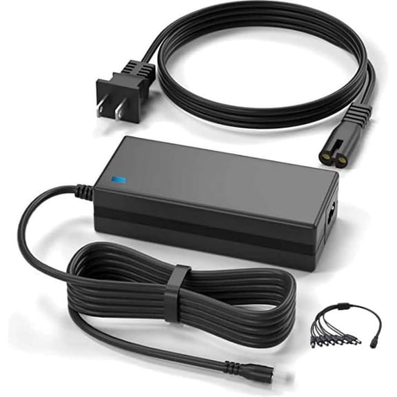 8 Splitter/8-Way Power Cord+AC Adapter Compatible with Swann PRO-510 SWPRO-530PK2-US PRO-536 SWPRO-580PK2-US SRPRO-642WB2-US SWPRO-642CAM-US PRO-643 PRO-645 PRO-646 PRO-655 PRO-746 PRO-785 Camera