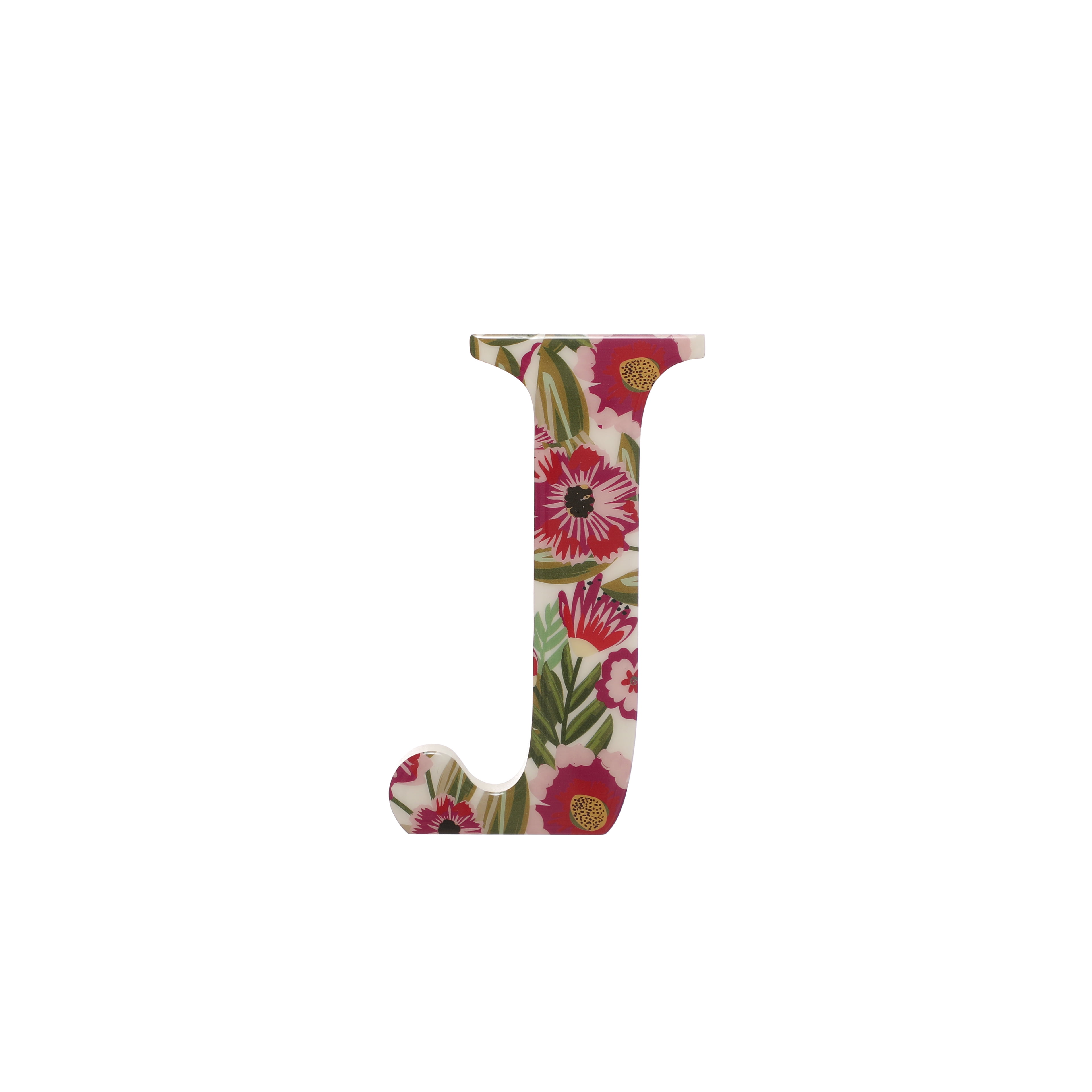 8" Floral Print Customizable Monogram Letter in MDF