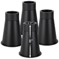 thumbnail image 1 of 8'' Stable Dorm Bed Risers for Twin XL - Non-Slip Support up to 3000 Lbs, Adjustable Heights Furniture Risers Dorm Essentials, Set of 4 for Round/Square/Irregular Legs, 1 of 7