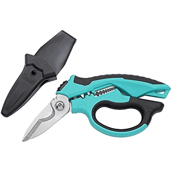 8" Stainless Angle Type Electrician Scissors Heavy Duty Professional for Aluminium Copper Soft Cable$$Tools & Hardware Other