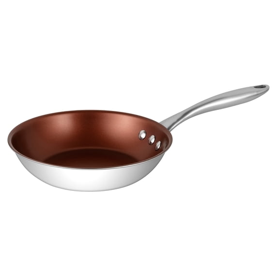 8" Stainless Steel Pan by Ozeri with ETERNA, a 100% and APEO-Free Non-Stick Coating