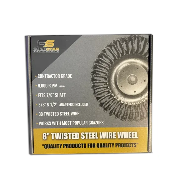 8" Steel Wire Wheel - GSA