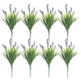 thumbnail image 1 of 8 Stems Artificial Lavender Flowers - Realistic Faux Peppermint with Green Leaves, Fake Flower Bouquet for Vase, Home Wedding Decor, No Maintenance Dried Lavender Arrangement, 1 of 3