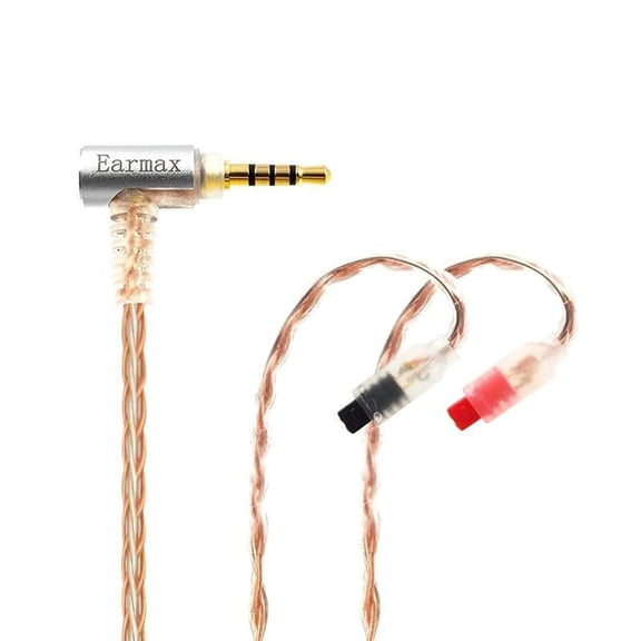 8-Strand 4.4mm 3.5mm 2.5mm to 2Pin 6N OCC Balanced Cable 4ft Compatible with ATH-IM01 IM02 IM03 IM04 IM50 IM70 Earphones