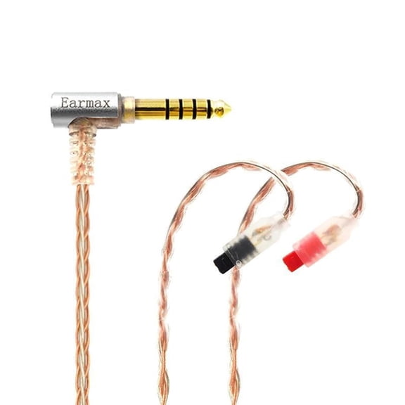 8-Strand 4.4mm 3.5mm 2.5mm to 2Pin 6N OCC Balanced Cable 4ft Compatible with ATH-IM01 IM02 IM03 IM04 IM50 IM70 Earphones