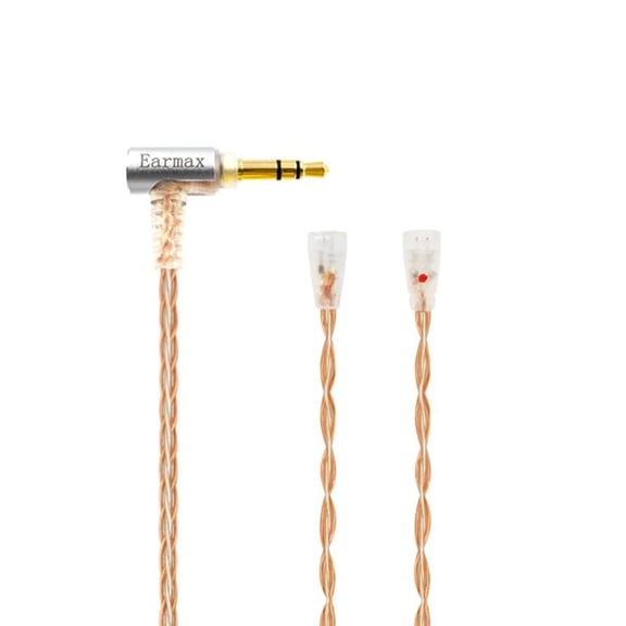 8-Strand 4.4mm 3.5mm 2.5mm to 2Pin 6N OCC Balanced Cable 4ft Compatible with Senns IE8 IE80 IE8i IE80S Earphones