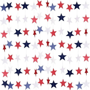 GOVOW 8 Patriotic Star For 4th Of July BBQ Memorial Day Veterans Day
