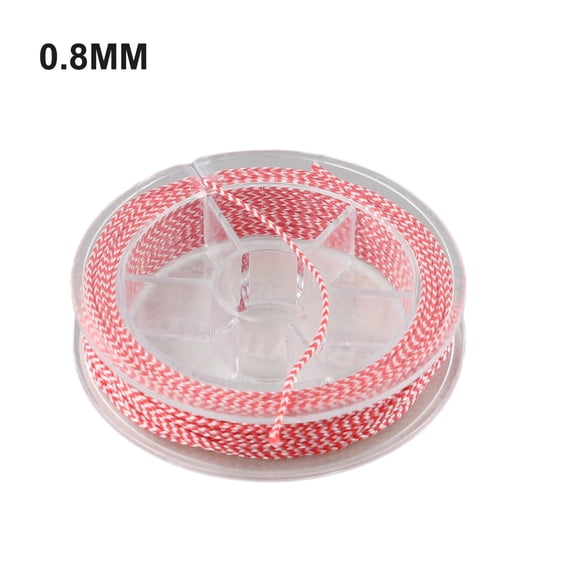 8 Strands PE Fishing Line 10M, Strong and Lightweight for Trolling Lures and Assist Hook Use (0.8mm)