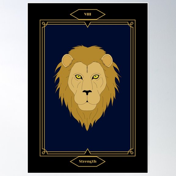 8 Strength Poster Wall Art, Modern Wall Decor For Living Room Bedroom, 24x36 UNFRAMED