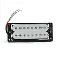 thumbnail image 1 of 8 String Electric Guitar Humbucker Dual Coil Electric Guitar Pickup Coil Spliting Pickup N10K/B15K Output Guitar Parts White, 1 of 1
