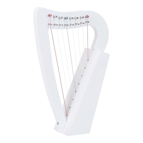 8 String Lyre Harp Beginner Musical Instrument Beginner Wood Harp Professional Wood Stringed Instrument Enduring