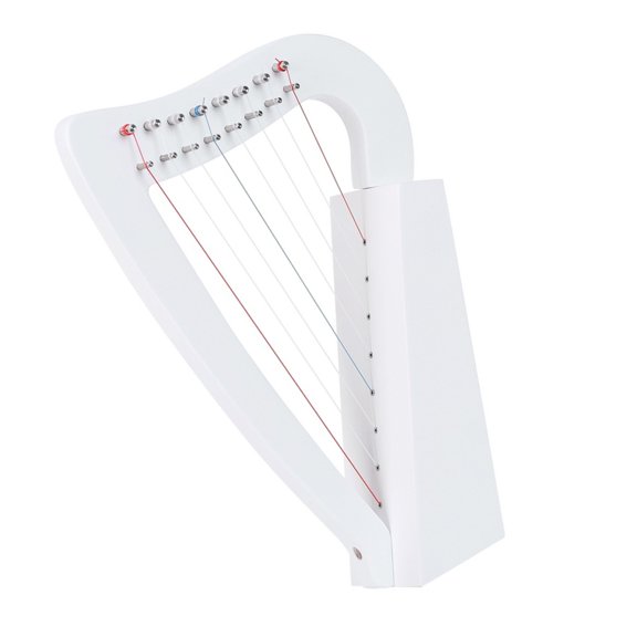 8 String Lyre Harp Portable Beginner Wood Harp with Tuning Wrench Professional Stringed Musical Instruments Enduring