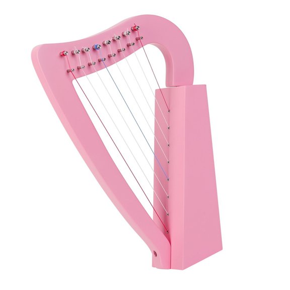 8 String Lyre Harp Portable Beginner Wood Harp with Tuning Wrench Professional Stringed Musical Instruments Enduring
