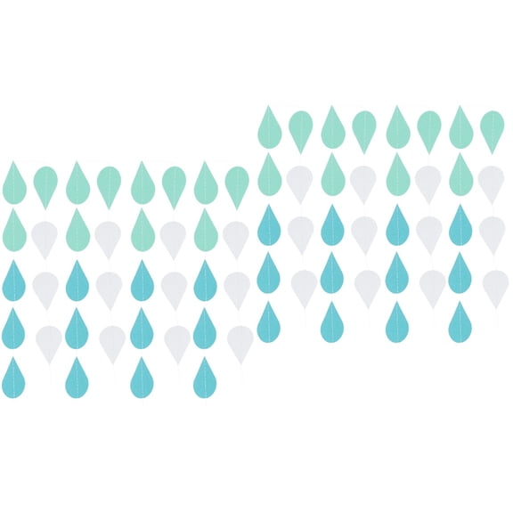 8 Strings Latte Paper Bunting Ornament Balloons Kitchen Decor Wedding Birthday Party Decorations