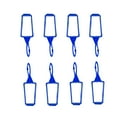 thumbnail image 1 of 8 Sturdy Silicon Sleeve Holders for 29ml / 30ml Pyramid Sanitizer Bottles | Set of 8 Blue | Hook to Backpacks, Purses and Key Chains, 1 of 3