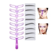8 Style Eyebrow Shaping Stencils Kit, Brow Grooming Templates, TIKA