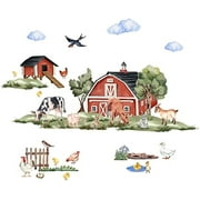 8 Style Farm Animals Wall Decor Birds Sheep Chickens Wall Decals Removable Vinyl Art Mural Decals
