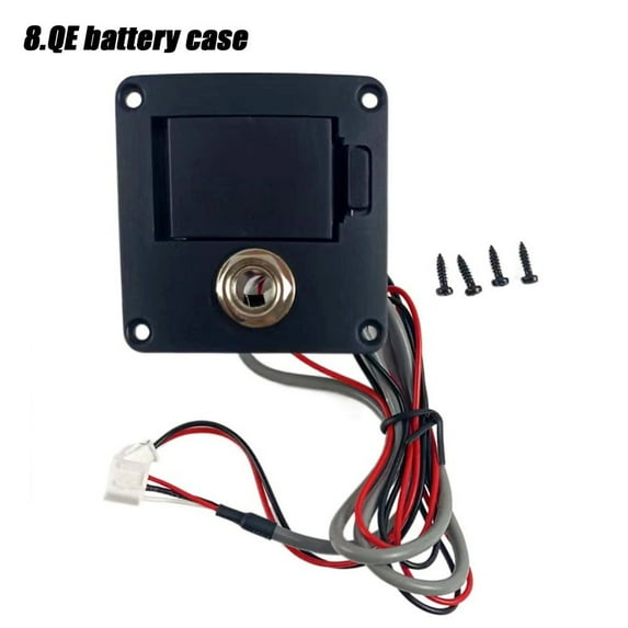 8 Styles 2 Pin Plug Active Bass 9V Battery Boxes Guitar Pickup Pickup Battery Case Battery Holder 8