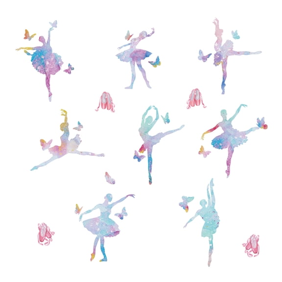 8 Styles Ballet Wall Sticker Ballerina Wall Decor Dancing Ballerinas Dancing Girl Decals Sticker