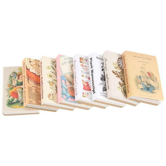 8 Styles Scrapbooking Material Paper,Decorative Collage Diary Album Craft Supplies,80 Sheets of Paper Per Style