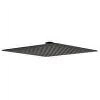 8" Super Slim Square Rain Shower Head, Matte Black Finish