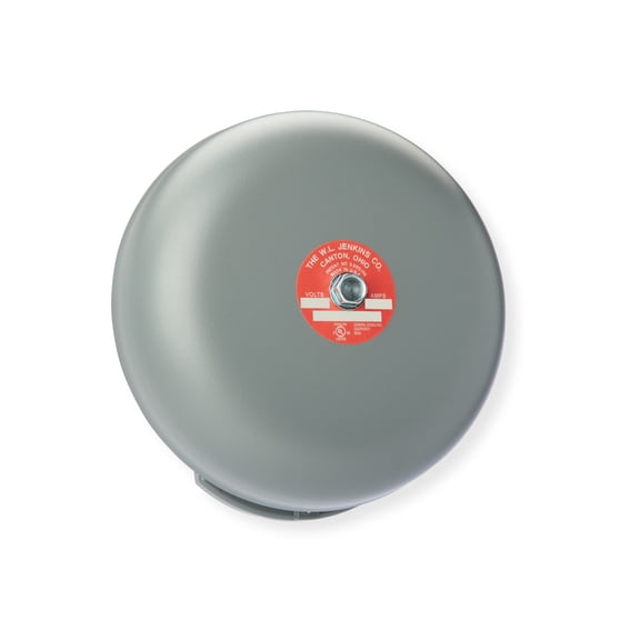 8" Supering Bell - Pigtail - 12VAC Single Stroke - Indoor