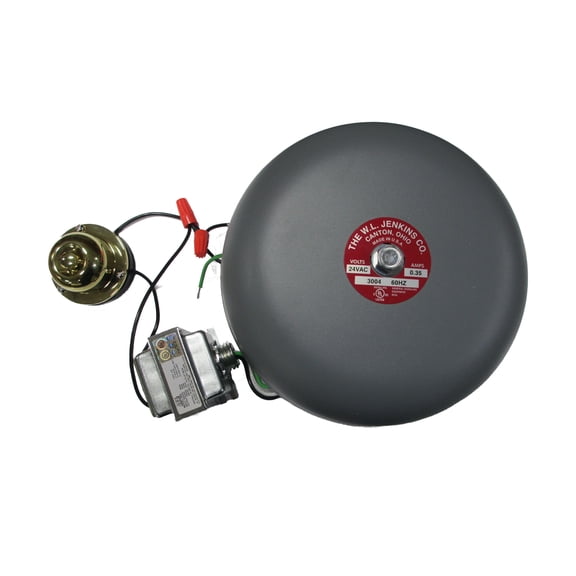 8" Supering Bell - Pigtail - 24VAC Vibrating - Indoor