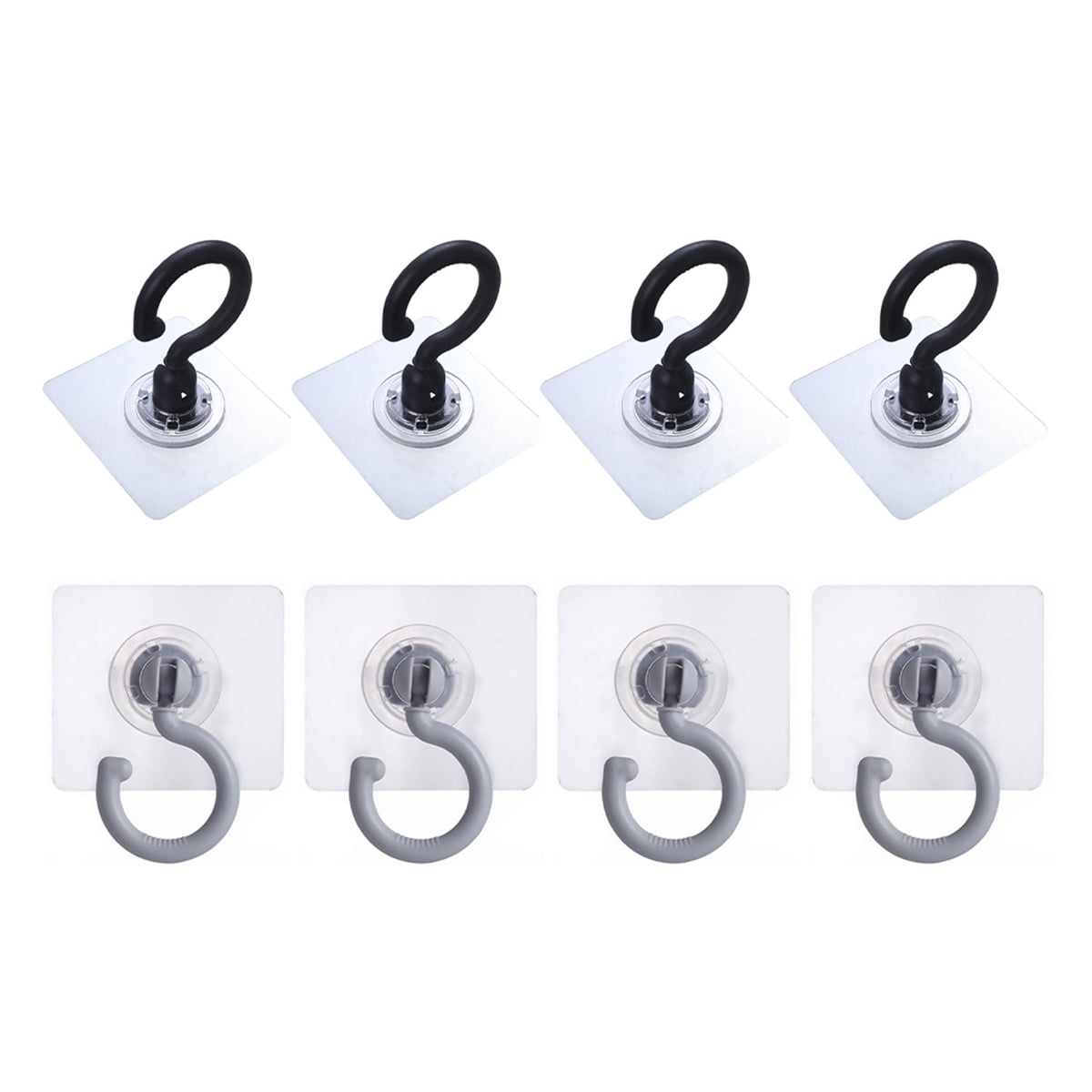 8 Swivel Hooks Adhesive Ceiling Hooks Heavy Duty Wall Hooks for Hanging