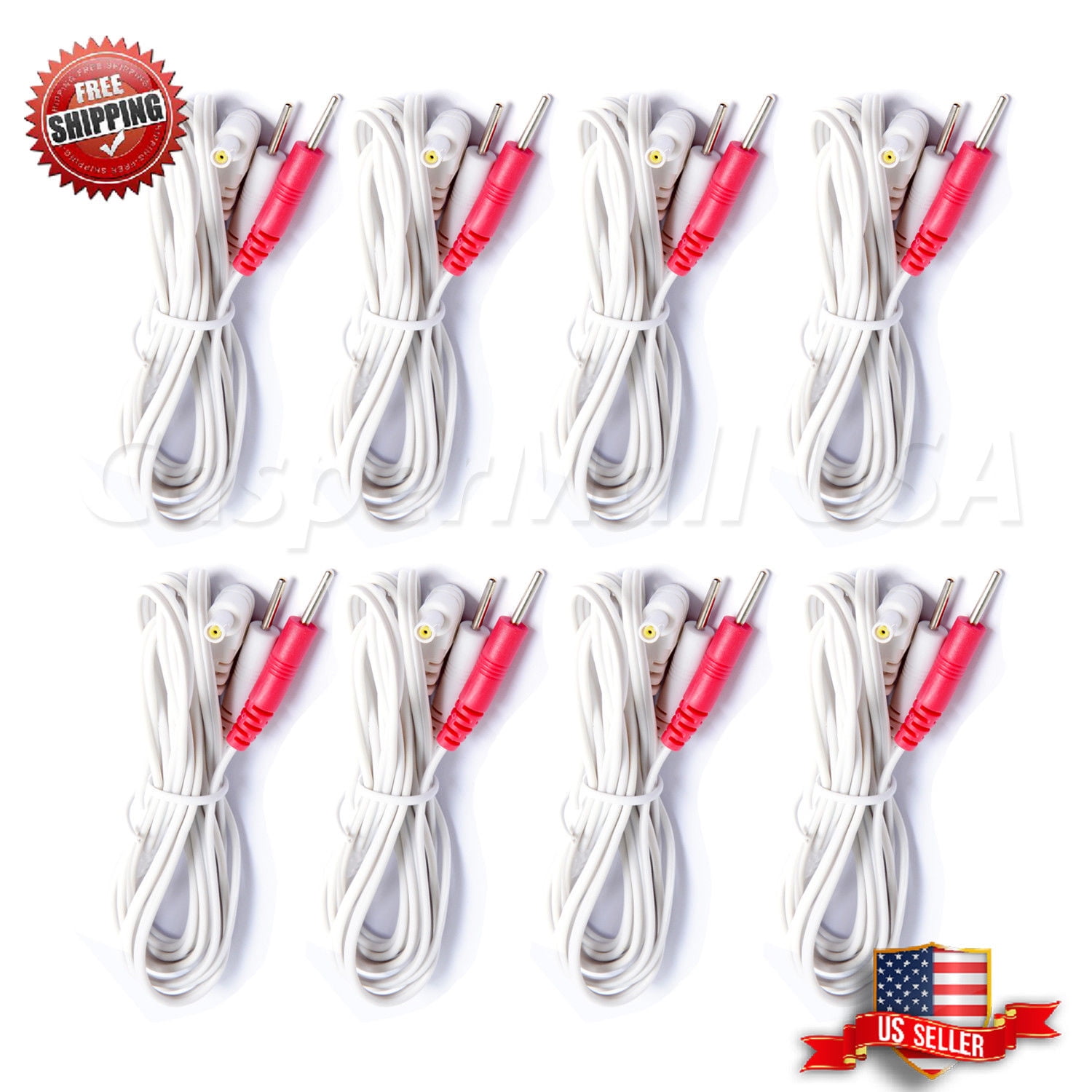 VeniCare 4pcs Replacement for Tens Unit Lead Wires for Intensity 10 Tens  2500 3000 EMS 7500 Twin Stim