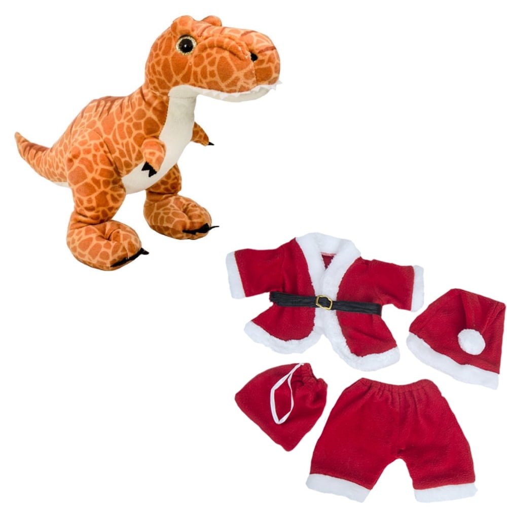 8 TREY THE T REX Plush With Santa Claus Outfit Sustainable Christmas 8-trey-the-t-rex-plush-with-santa-claus-outfit-sustainable-christmas