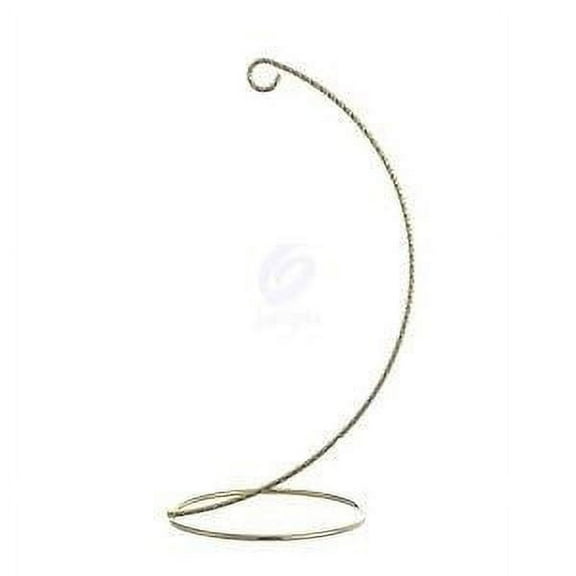Kurt Adler Ornament Stand Twisted Gold Metal Wire Hook Design 8 Inch Height