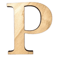 thumbnail image 1 of 8" Tall Birch Letter P | 1/4" Thick Birch Plywood| Krafty Supply Letters | Times | Wooden Letter, 1 of 3