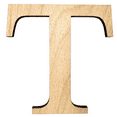 thumbnail image 1 of 8" Tall Birch Letter T | 1/4" Thick Birch Plywood| Krafty Supply Letters | Times | Wooden Letter, 1 of 3
