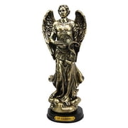 8 Tall Catholic Church Saint Archangel Gabriel With Scroll Message Decorative Figurine
