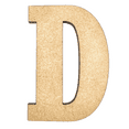 thumbnail image 1 of 8" Tall MDF Letter D | 1/8" Thick | Krafty Supply Letters | RockTimes, 1 of 3