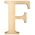 thumbnail image 1 of 8" Tall MDF Letter F | 1/4" Thick | Krafty Supply Letters | Times | Wooden Letter, 1 of 3