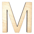 thumbnail image 1 of 8" Tall MDF Letter M | 1/4" Thick Birch | Krafty Supply Letters | Arial | Wooden Letter, 1 of 3
