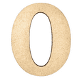thumbnail image 1 of 8" Tall MDF Letter O | 1/8" Thick | Krafty Supply Letters | Beltorian, 1 of 2