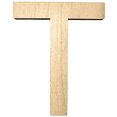 thumbnail image 1 of 8" Tall MDF Letter T | 1/4" Thick Birch | Krafty Supply Letters | Arial | Wooden Letter, 1 of 3
