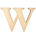 thumbnail image 1 of 8" Tall MDF Letter W | 1/8" Thick | Krafty Supply Letters | Times | Wooden Letter, 1 of 3
