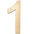 thumbnail image 1 of 8" Tall MDF Number 1| 1/4" Thick Birch | Krafty Supply Letters | Arial | Wooden Letter, 1 of 3